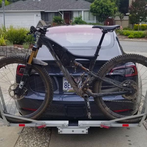 three bike hitch rack