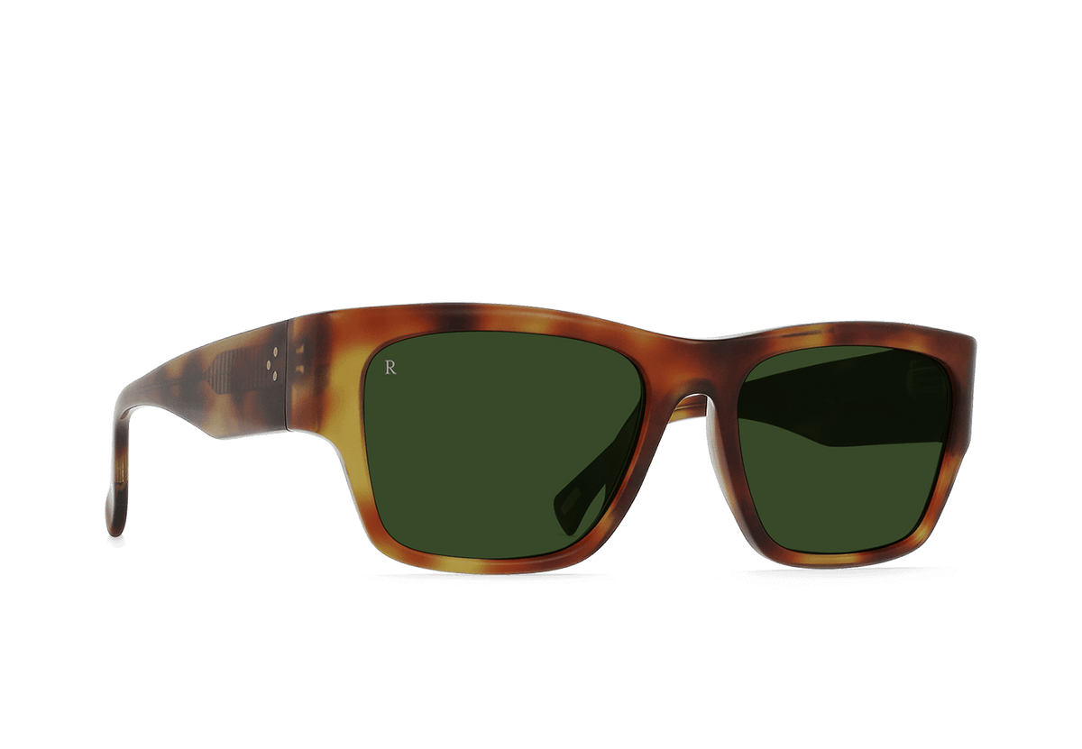 RAEN Rufio Sunglasses in Split Finish Moab Tortoise / Bottle Green