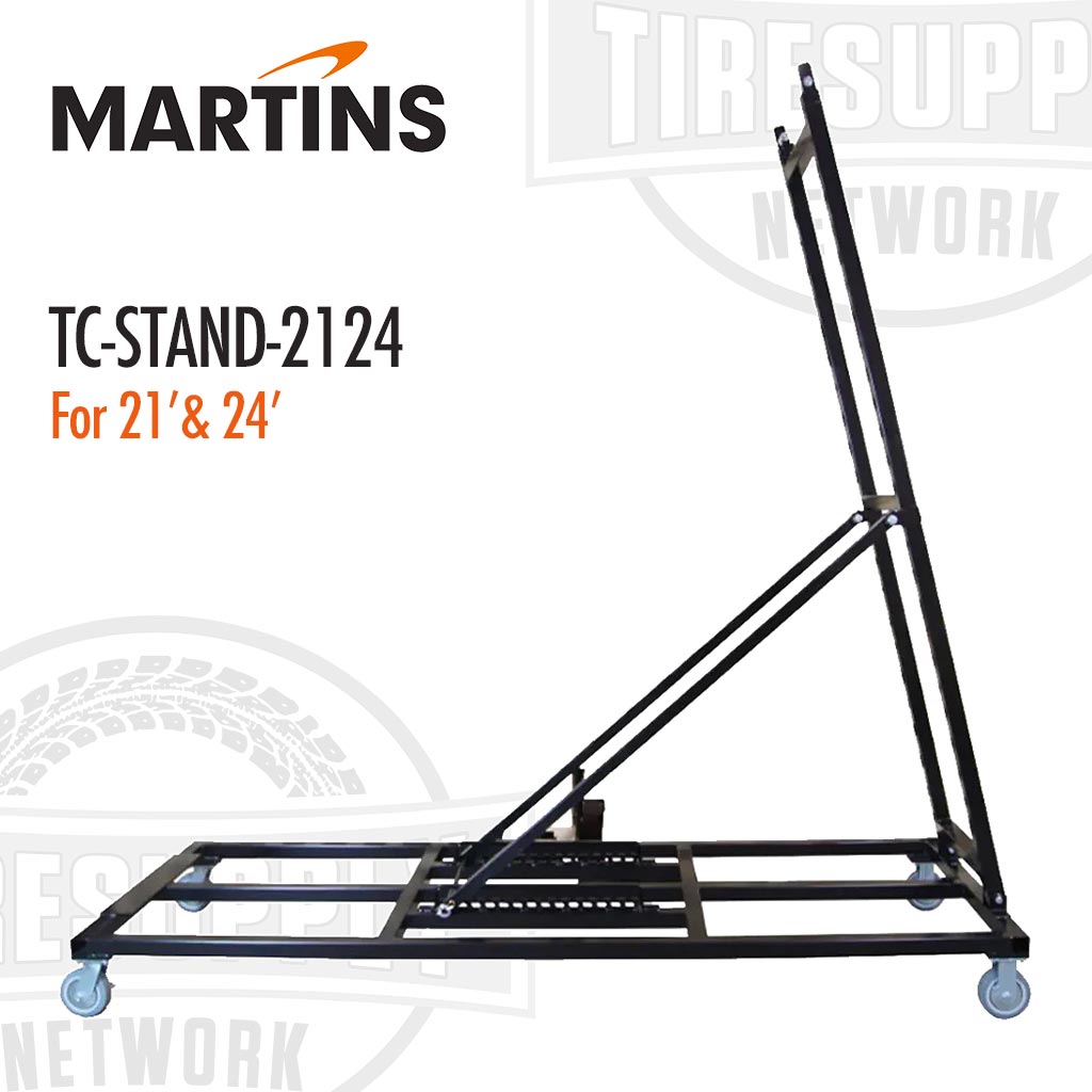 Martins | Mobile Dolly & Stand for 21′ & 24′ Tire Conveyors TC-21 & TC-24 (TC-STAND-2124)