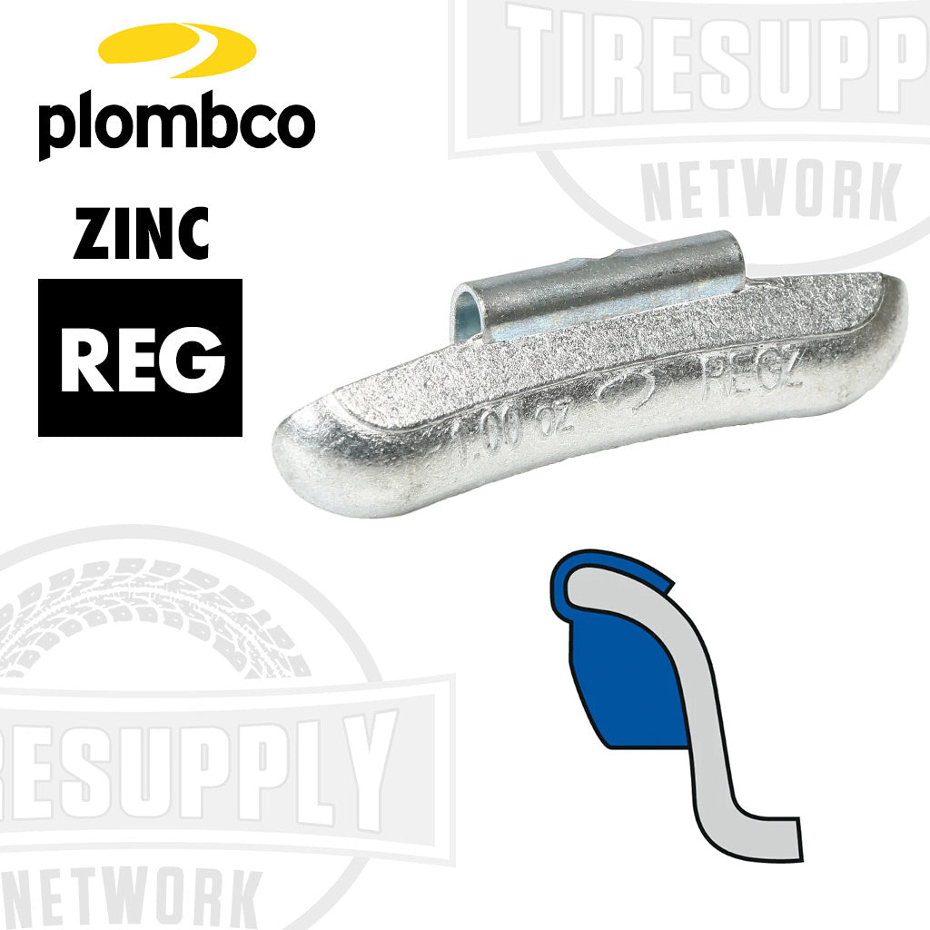 Plombco | MC-Style Coated Zinc Clip-On Wheel Weights - Choose Size