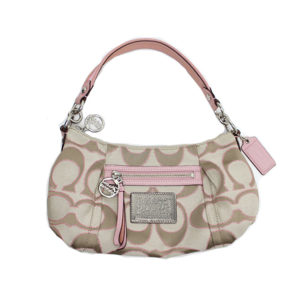 Coach Poppy Pink Monogram Shoulder Bag | luxequarter.com