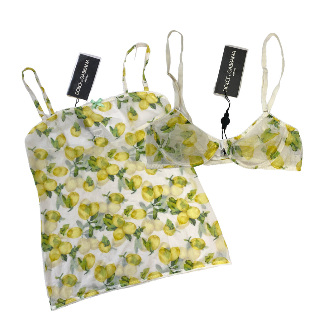 Dolce & Gabbana Lemon Lingerie Set 