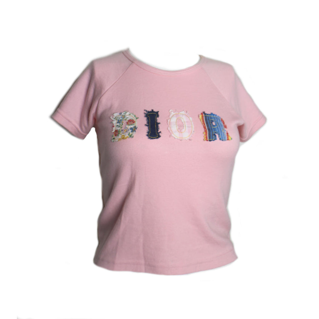 KAWS x Dior Logo TShirt Pink  SS19 Mens  GB