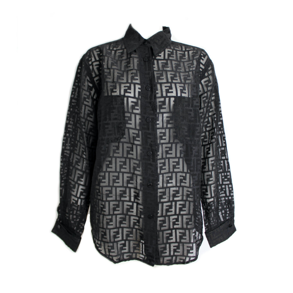 fendi sheer shirt