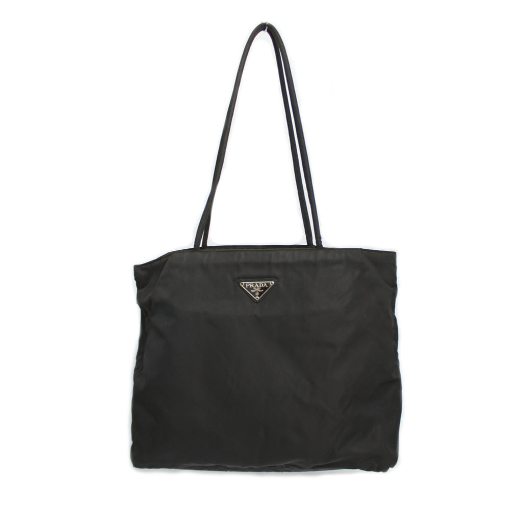 Prada Tessuto City Tote Bag in Ebano (Dark Brown) 