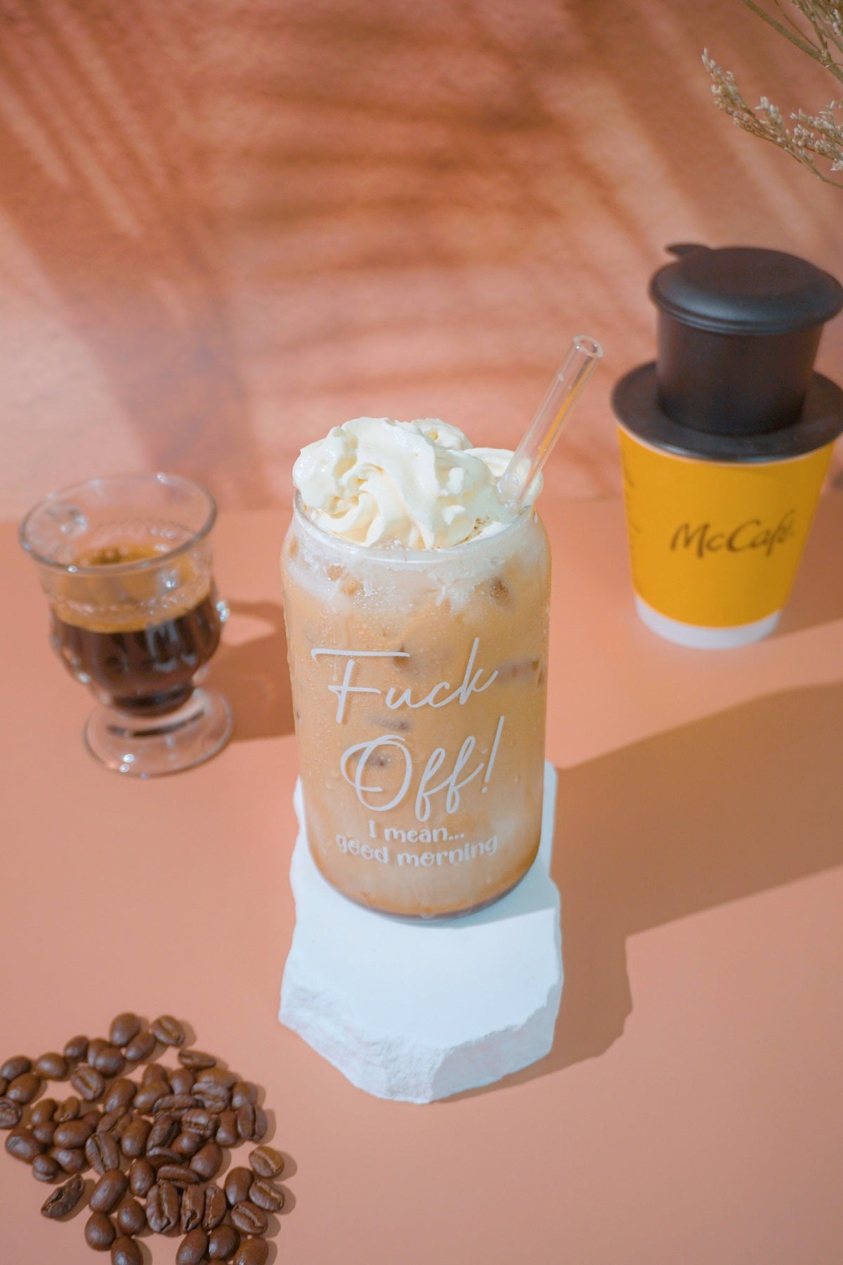 A Delicious Iced White Mocha Coffee