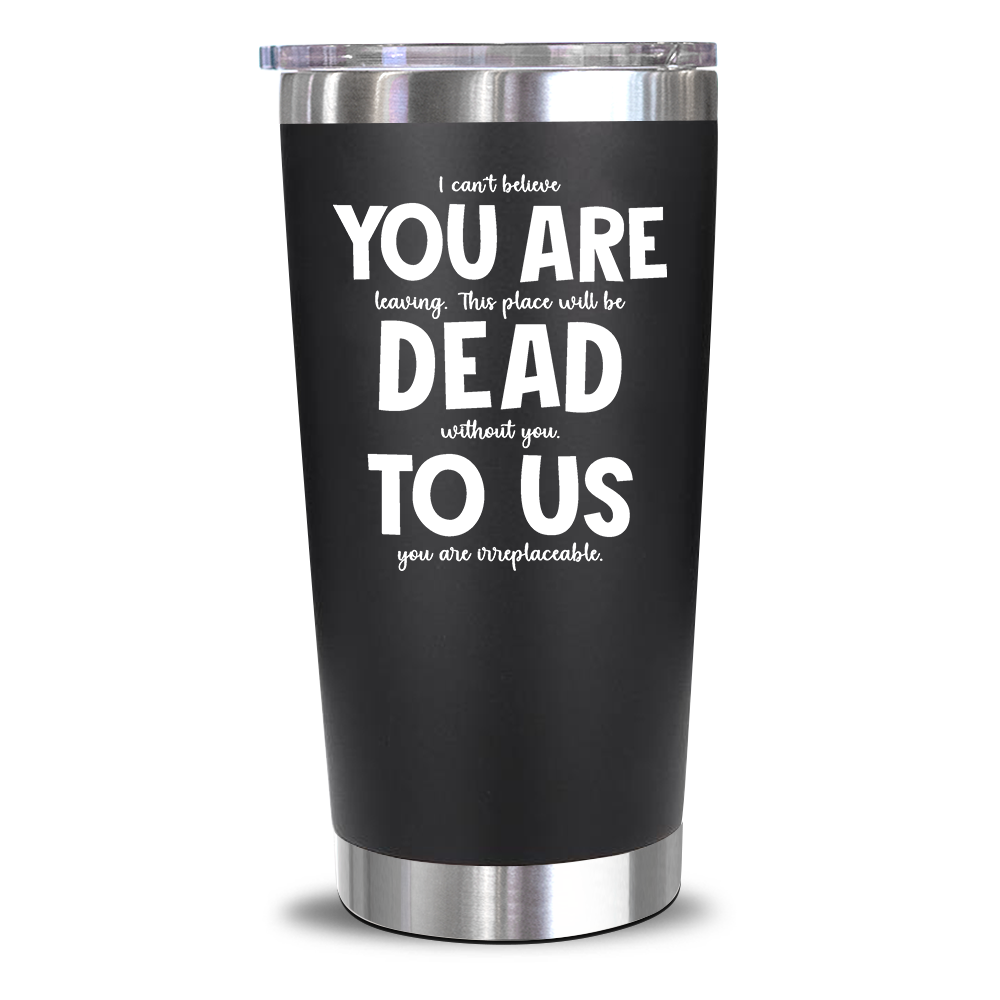 Retirement Gifts for Men Funny Tumbler Retiring Gift Ideas for Coworkers,  Boss, Dad, Friends Stainless Steel Matte Black 20 Oz Tumbler with Lid,  Water Bottle, Travel Coffee Mug Cups 