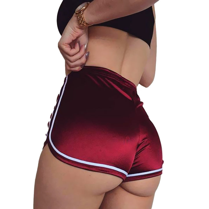 Womens Sexy High Waist Satin Booty Shorts Vivid Variety