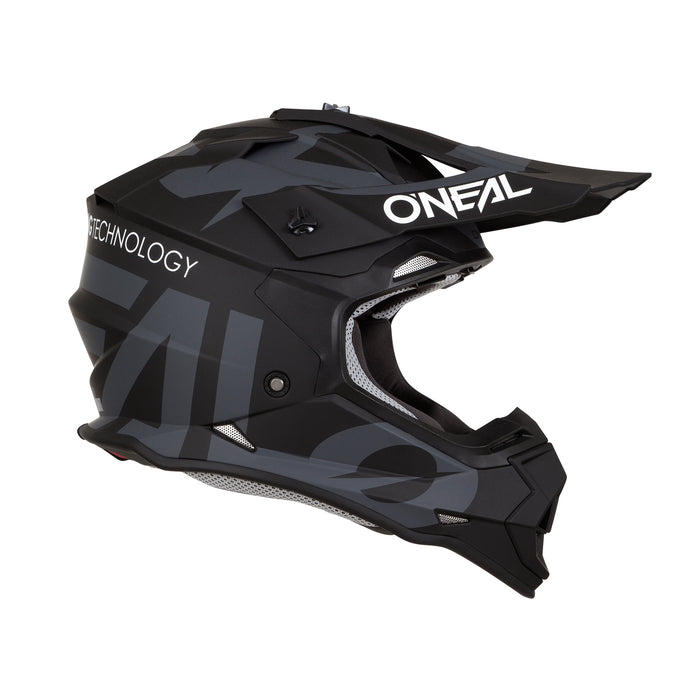 2 SRS Glitch V.23 Helmet Black/Gray – O'NEAL