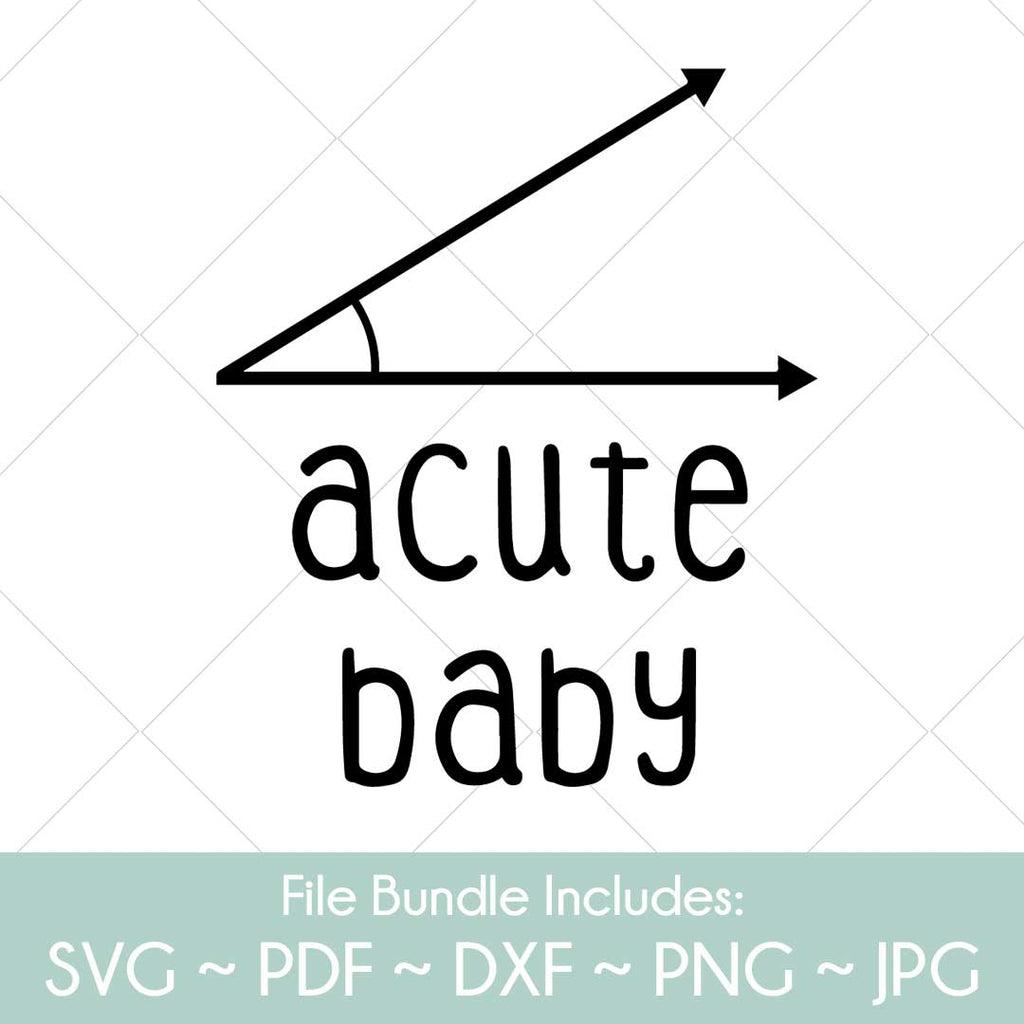 Download Acute Baby - SVG cut file for Cricut, Silhouette, PDF, dxf ...