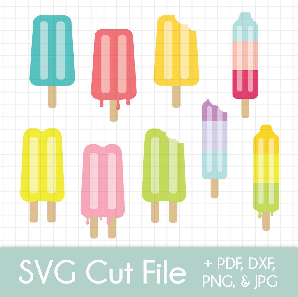 Download Summer Popsicles 9 Pack Svg Cut File For Cricut Silhouette Pdf Dxf Png Jpg Clipart Graphics Bundle Practically Functional The Shop