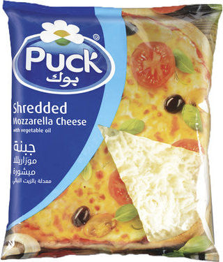 Cheese Shredded Mozzarella Puck 500g - بوك - جبنة موزاريلا مبشورة - MarkeetEx