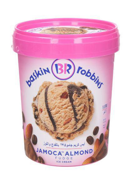 Baskin Robbins Jamoca Almond Fudge Ice Cream 1ltr Markeetex