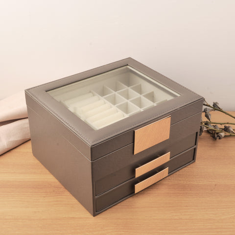 pu jewelry earrings bracelet storage box Singapore