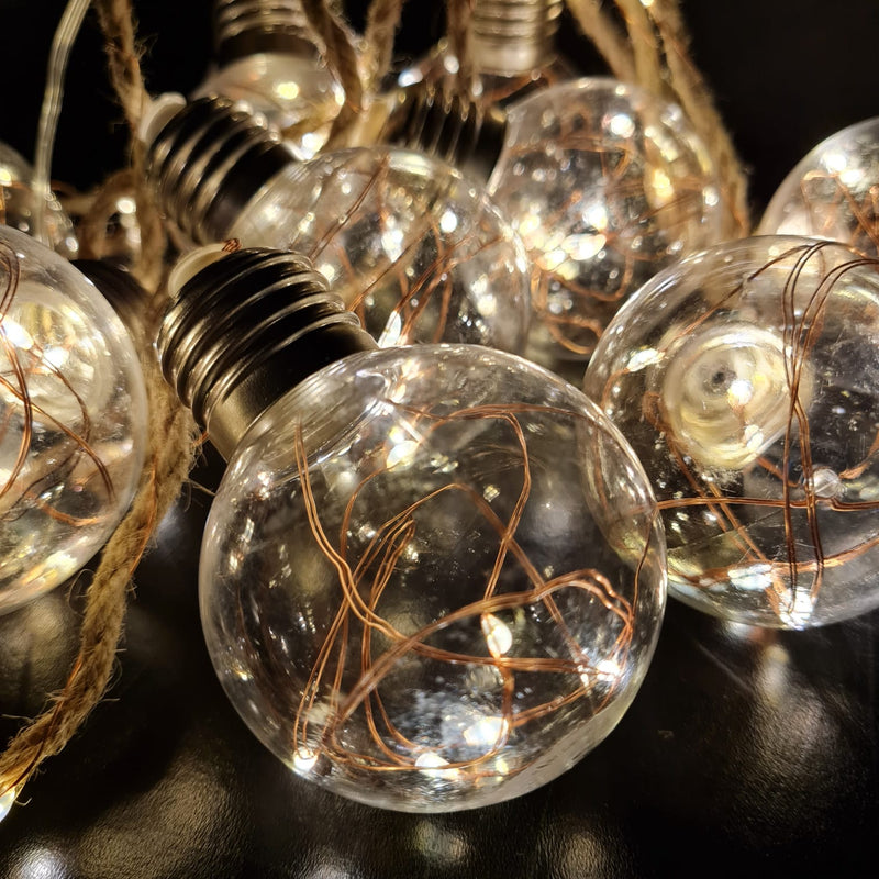 old fairy light bulbs