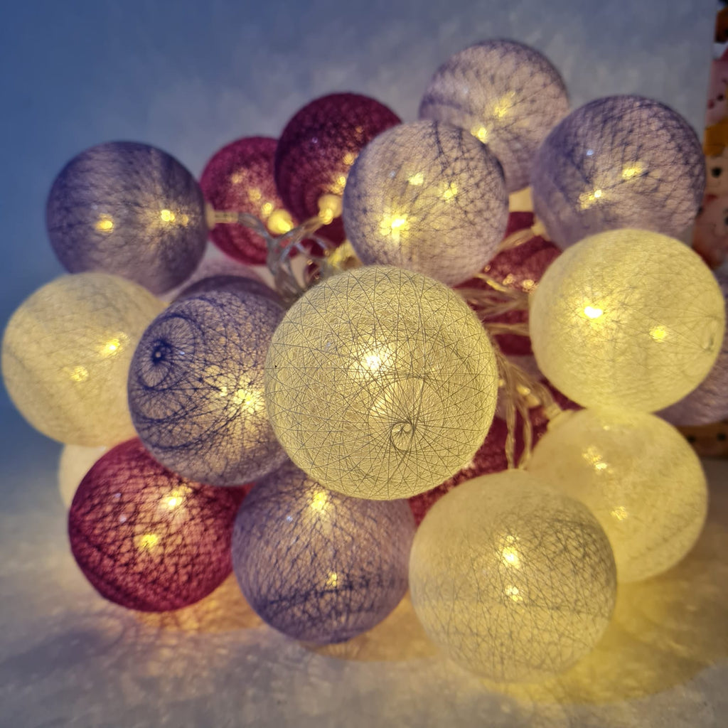 round ball string lights