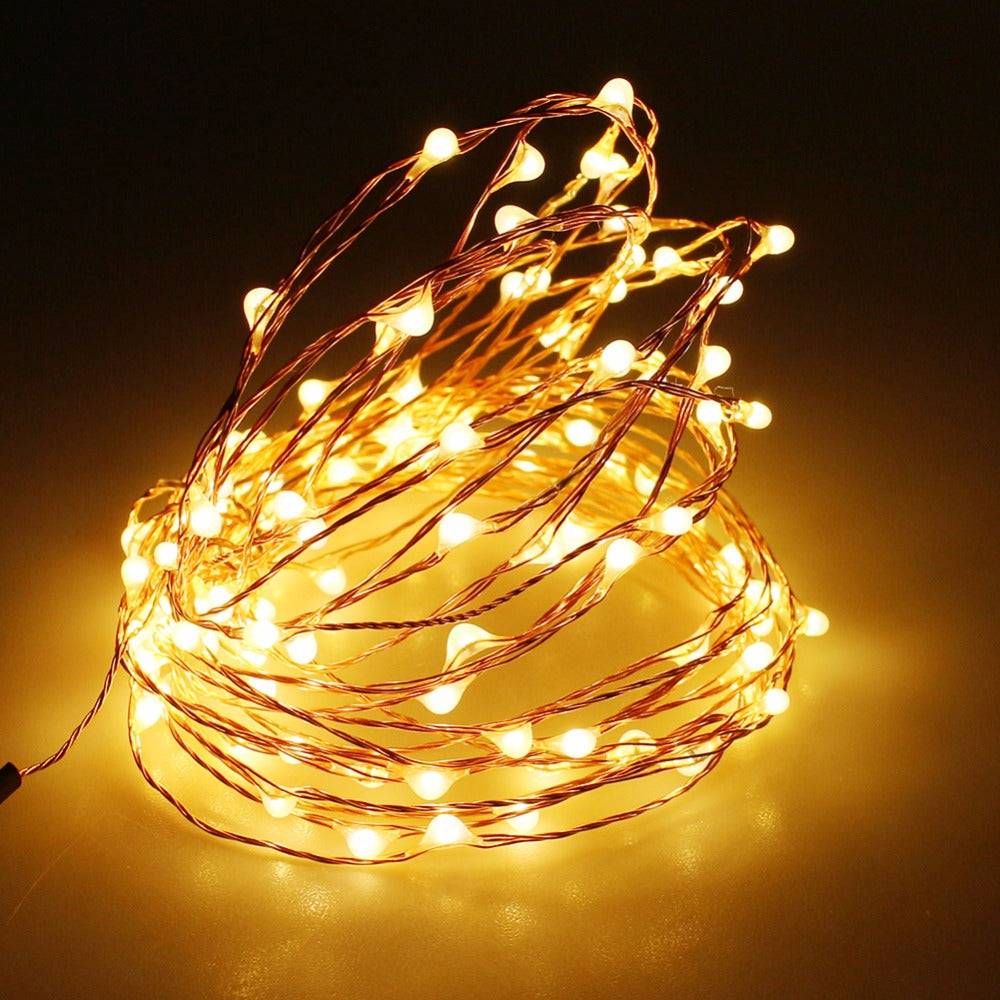 copper wire battery lights