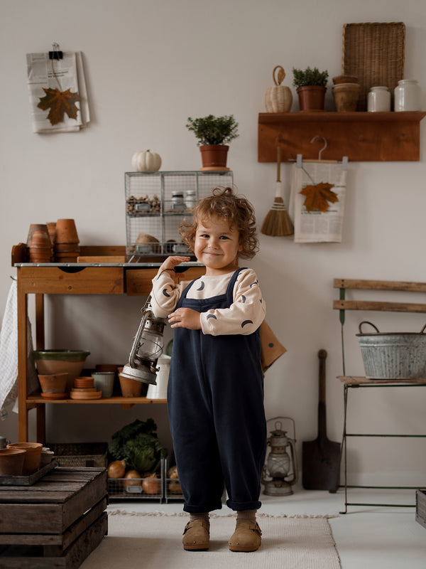 Warm Sand Oversized Dungarees | Organic Zoo