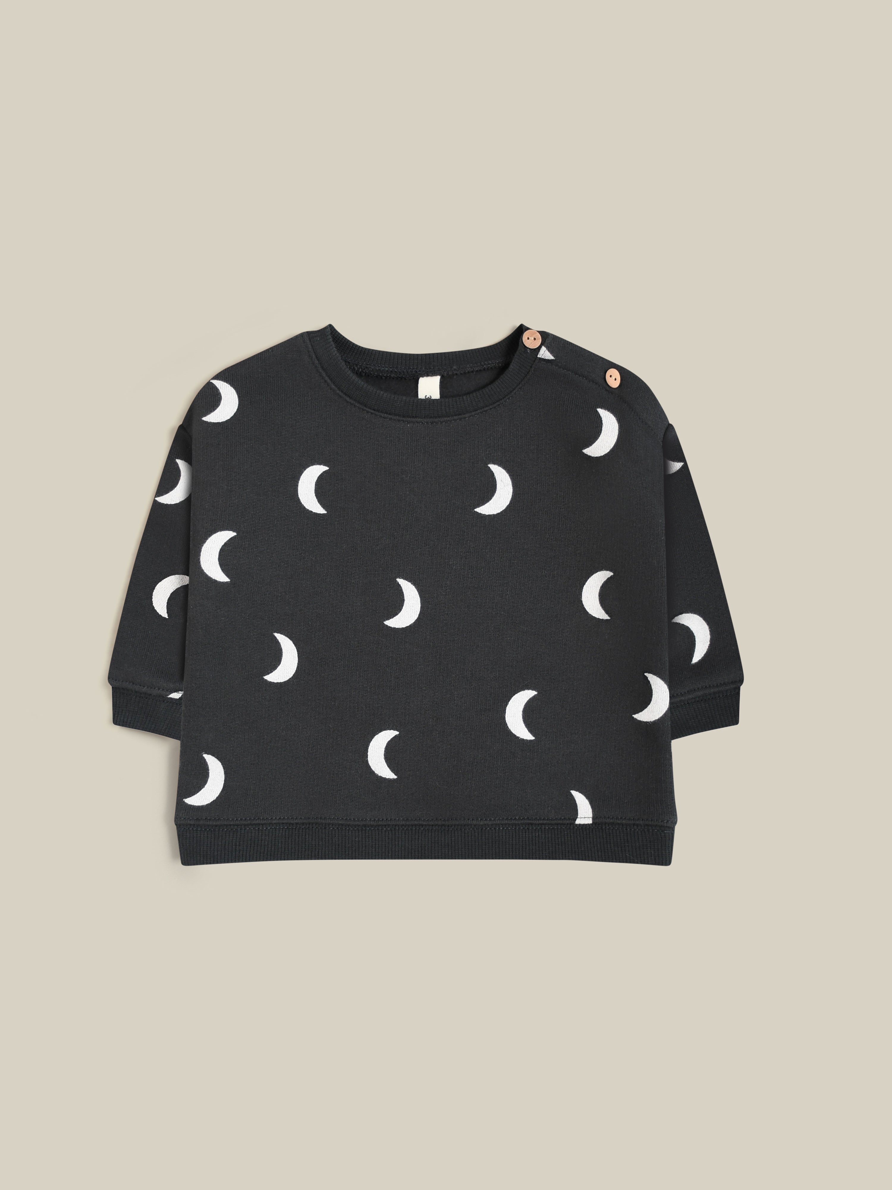 Black Midnight Sweatshirt | Organic Zoo