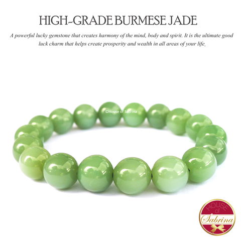 Bluish Lavender Jade Bracelet | Type A lavender jade bracelet | ClassicJade