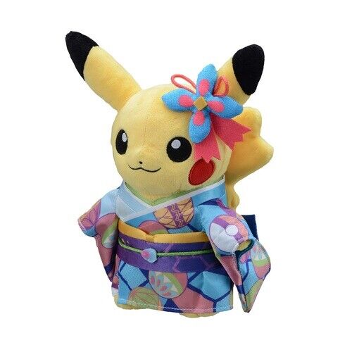 Pokemon Center Original Plush Doll Kaga Kimono Pikachu Pokemon Center Toysonejapan