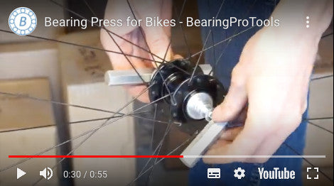 bike bearing press youtube demo