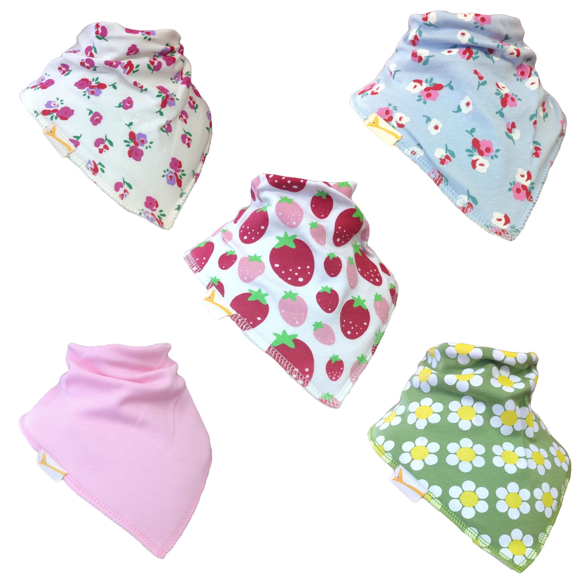 funky giraffe bandana bibs