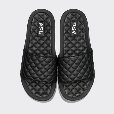 Women's Lusso Slide Black / Creme | APL Shoes