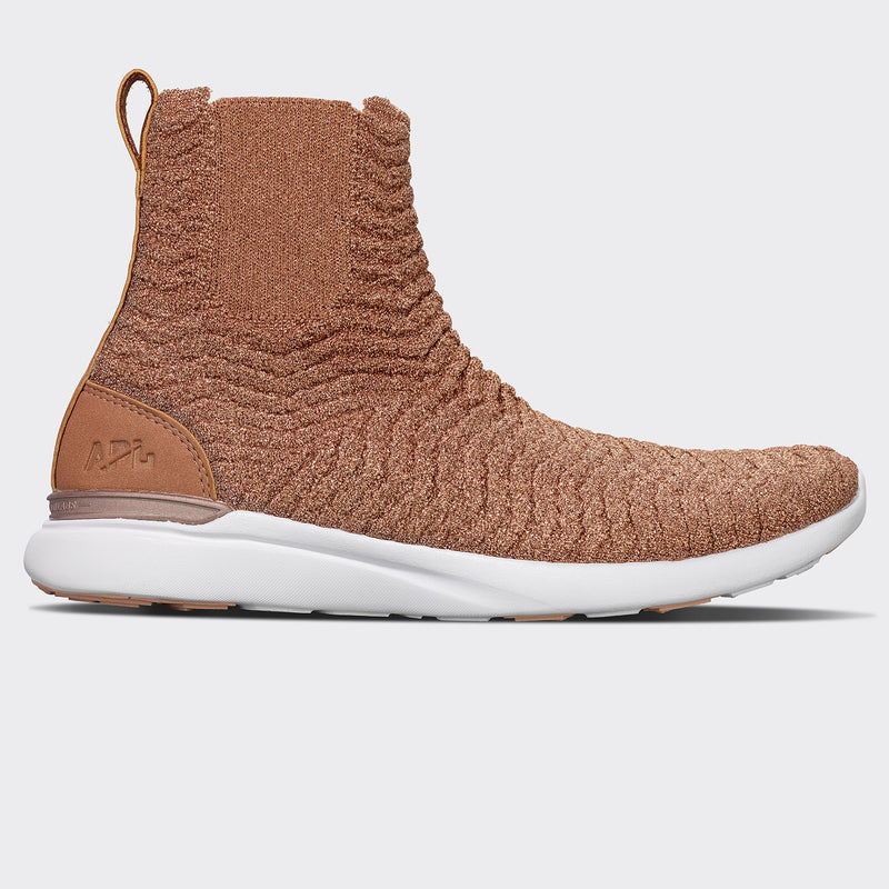 rose gold chelsea boots