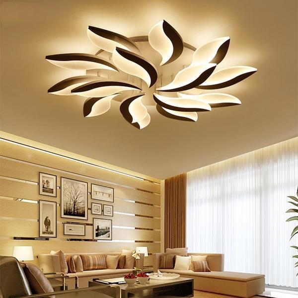 White Modern Led Ceiling Lights For Living Room