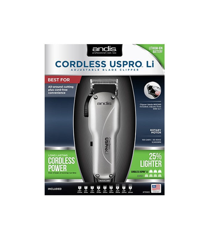 andis cordless uspro lithium adjustable clipper