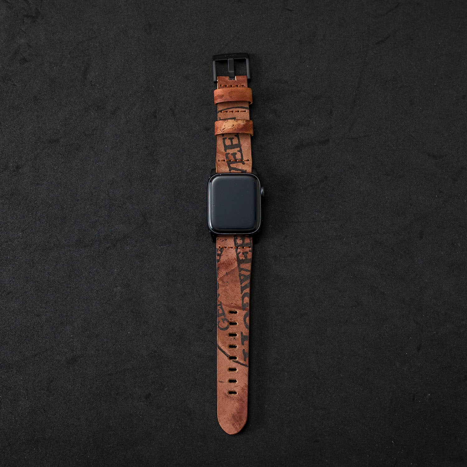 Tan Cleveland Browns Leather Apple Watch Band