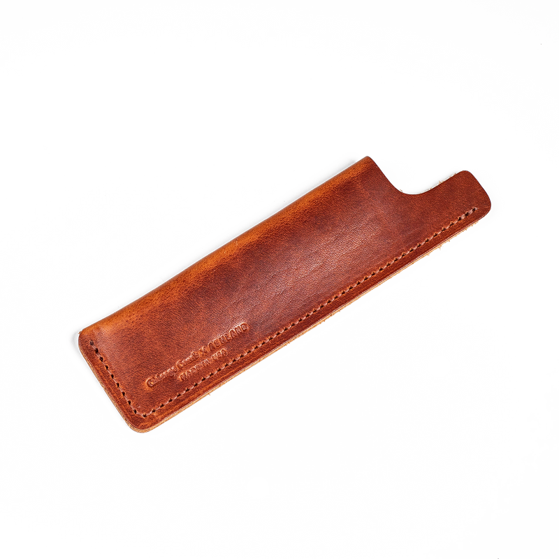 Carbon Fiber Chicago Comb - Horween English Tan Dublin Sheath - Ashland ...