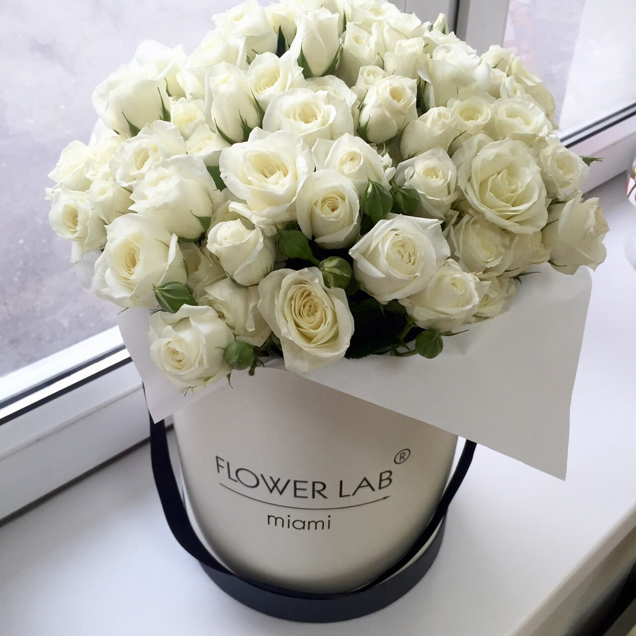 White Rose - Hatbox –