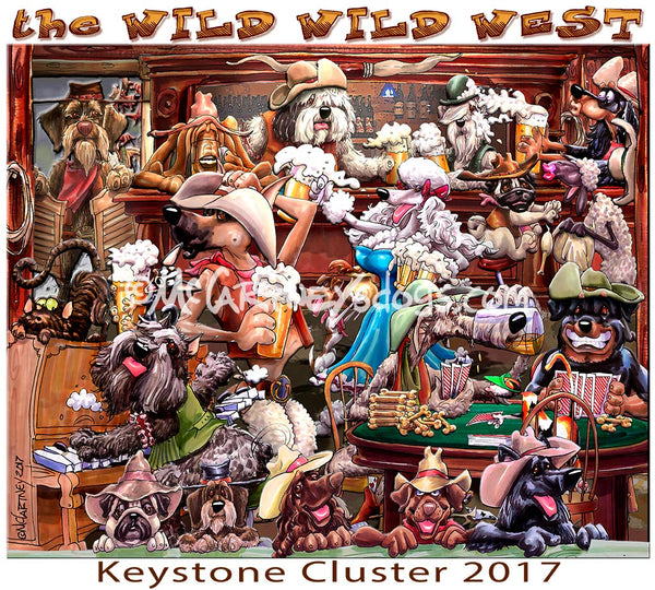 keystone cluster dog show wild wild west