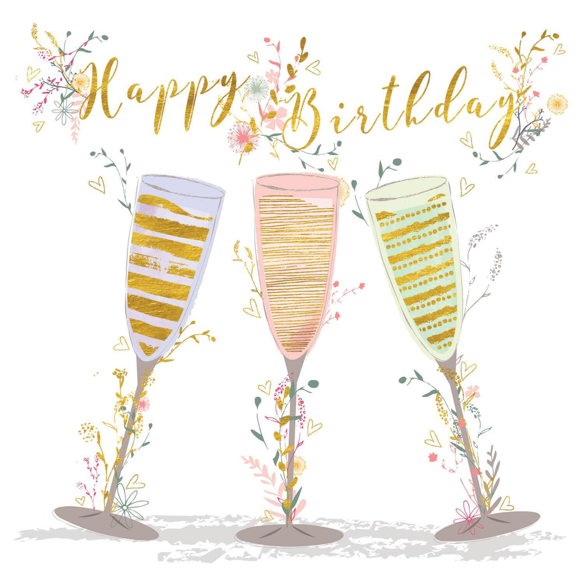 Happy Birthday Champagne – Milkwood Art Licensing