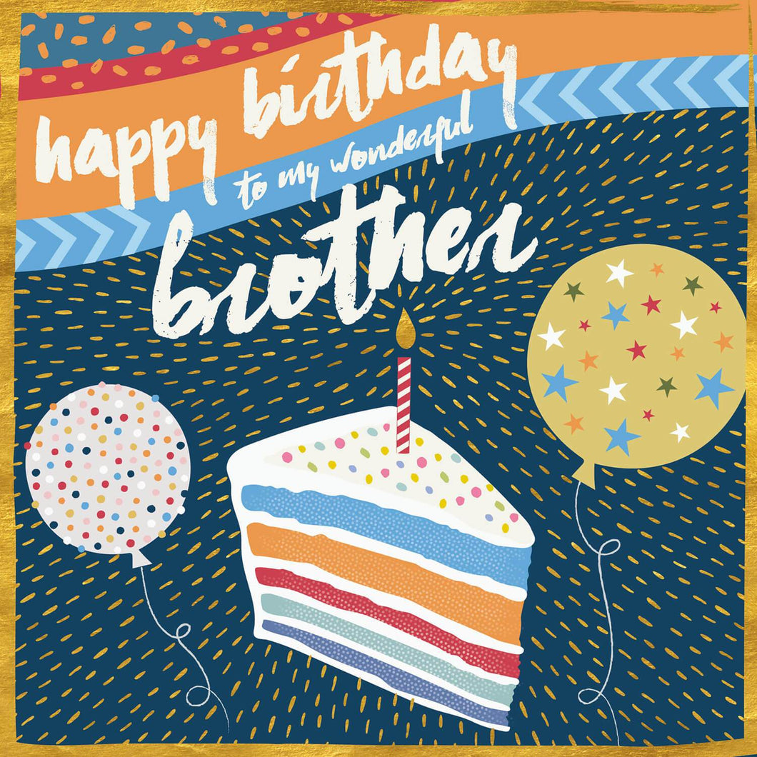 Happy Birthday Brother Cake – Whistlefish Art Licensing