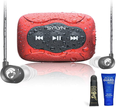 Waterproof SYRYN Bundle for Swimming Waterproof Mp3 Player