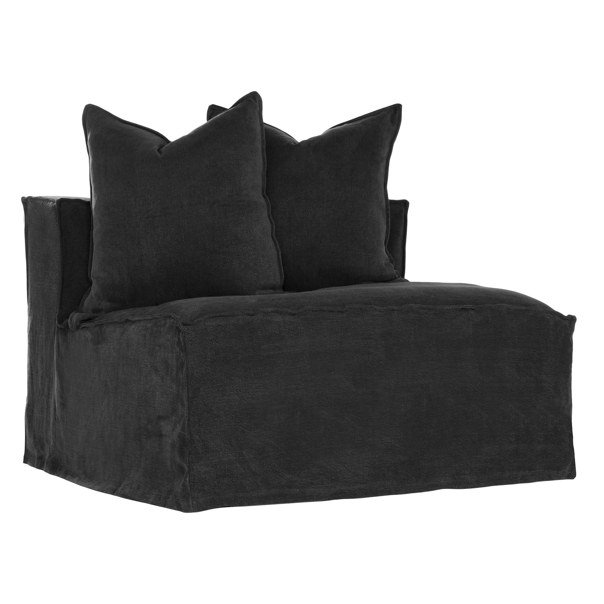 black cuddle sofa