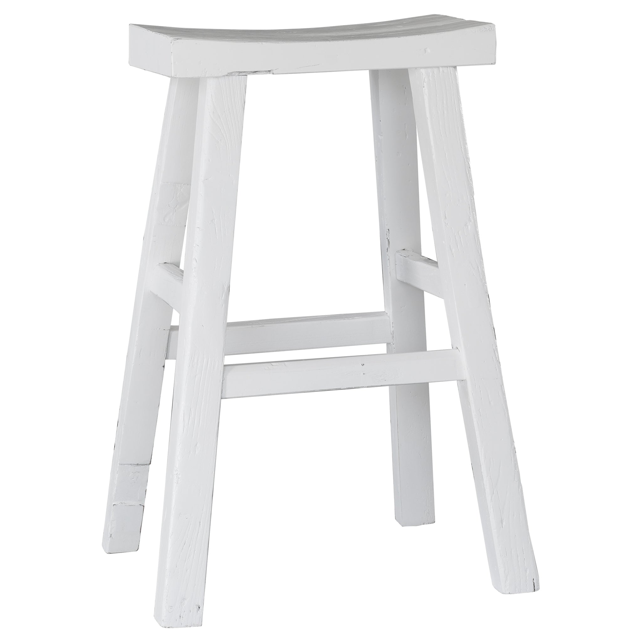 white saddle bar stools