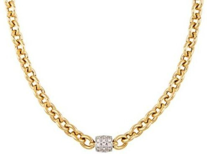 Necklace With Diamond Link