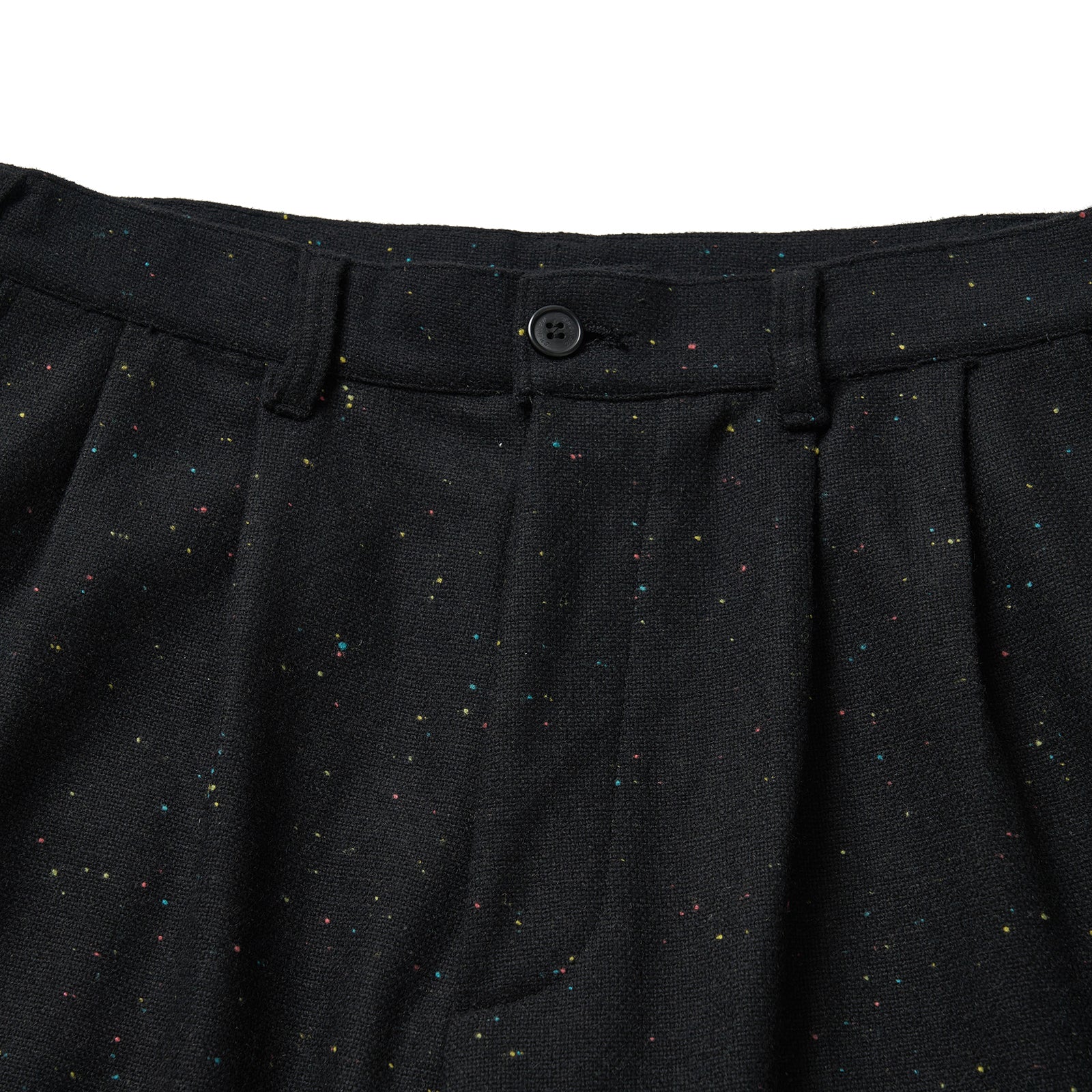 SPECKLE WOOL PANTS (BLACK) – WKNDRS international