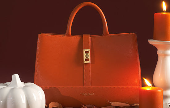 Leather handbag Teddy blake Grey in Leather - 30606818