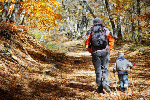 Hiking a new trail with Dad for Father's day is a great way to bond. Be sure to bring Bobo's Oat Bar for a snack
