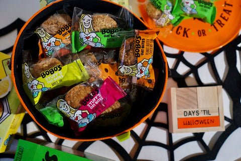 Bobo's Oat Bites make a great Halloween Treat.