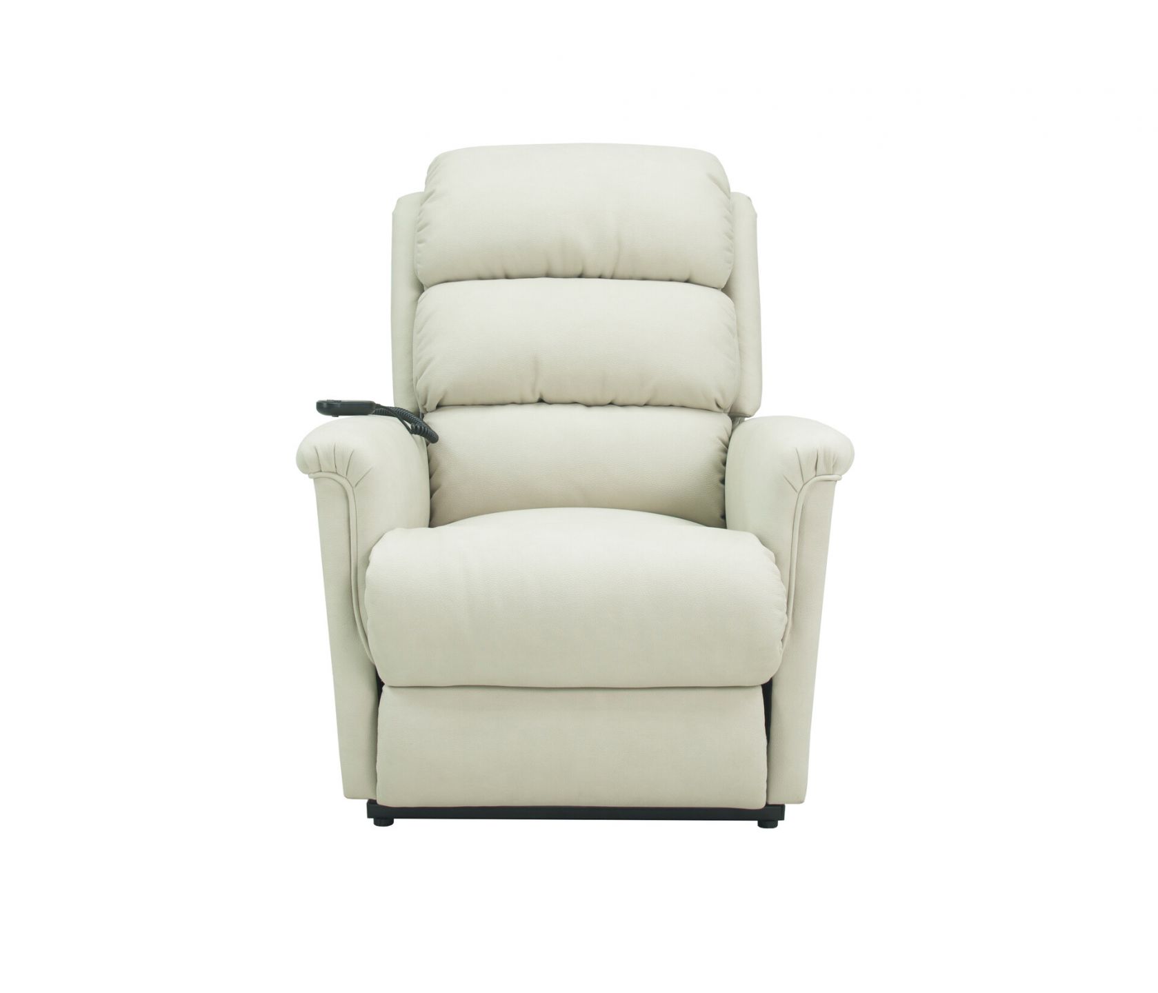 leather and cloth recliner