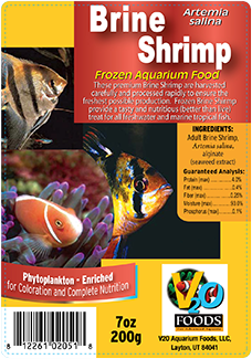 V2O Aquarium Brine Shrimp 100g – MarineSolutions