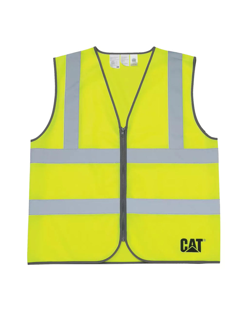 High Visibility Reflective Safety Vest Zipper Front with 5 Pockets Yel –  Shipyard supplies, Inc