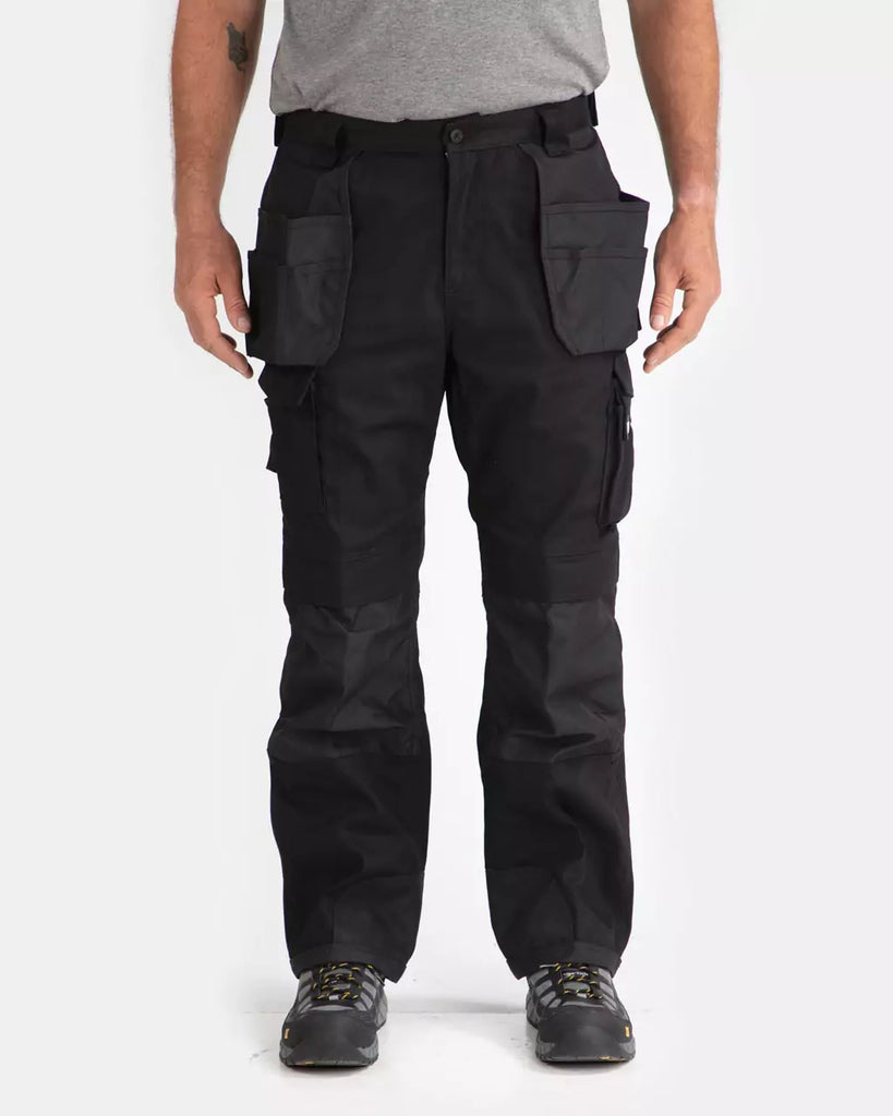CAT Apparel Pants: Men's 1810008 10109 Water-Resistant Black/Graphite H2O Defender  Pants