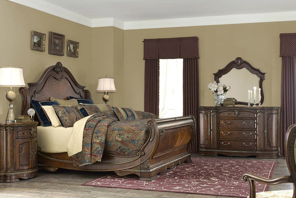 Aico Furniture Bella Veneto Sleigh Bedroom Collection Essence